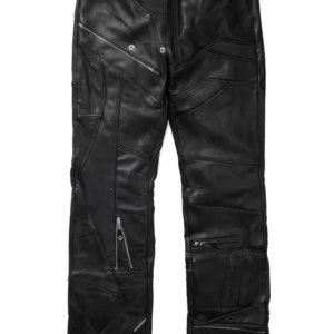 FRAGMENTED LEATHER TROUSER