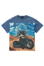 BIKER JERSEY VINTAGE GREY MULTI