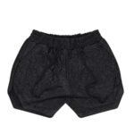 Black Crinkled Effect Shorts