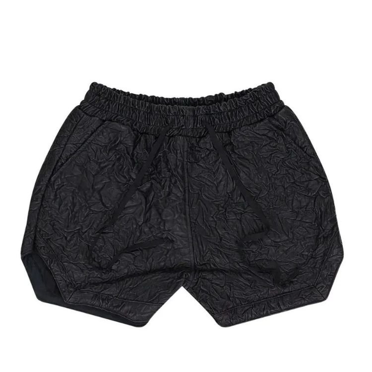 Black Crinkled Effect Shorts Black Crinkled Effect Shorts