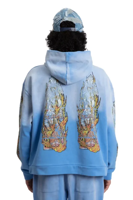 FADED FLAME GLASS HOODED PULLOVER Back