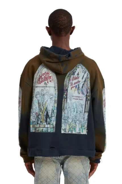 MOTLEY HOODED PULLOVER BACK