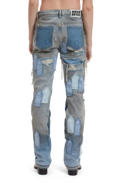 PATCHED ARCH REPAIRED BLOWOUT DENIM BACK (1)