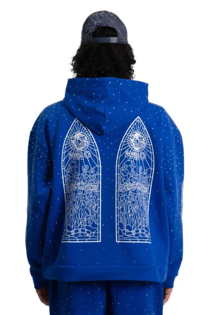 RHINESTONE HOODED PULLOVER Back