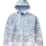 WDW SCRIPTURE ZIPPER HOODIE