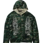WINGED WAVELENGTH CAMO ZIP UP HOODIE